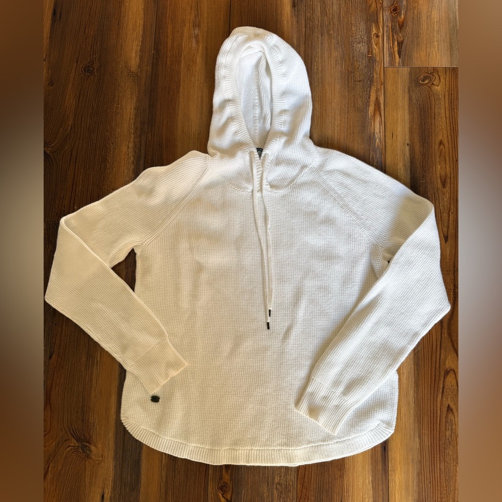 Lauren Ralph Lauren White Hooded Sweater